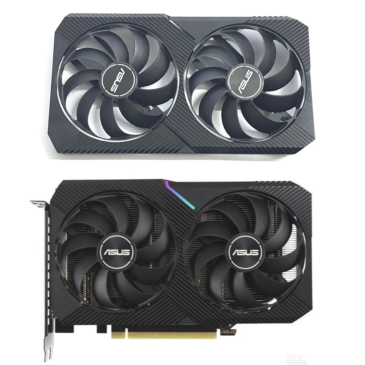 Ventilador Original Rtx 3060 Dual Gpu para Asus Dual Rtx 3050 3060 3060ti Mini Gtx 1650 Mini 1660s Mini rx 6400 6500xt Ventilador de Placa Gráfica