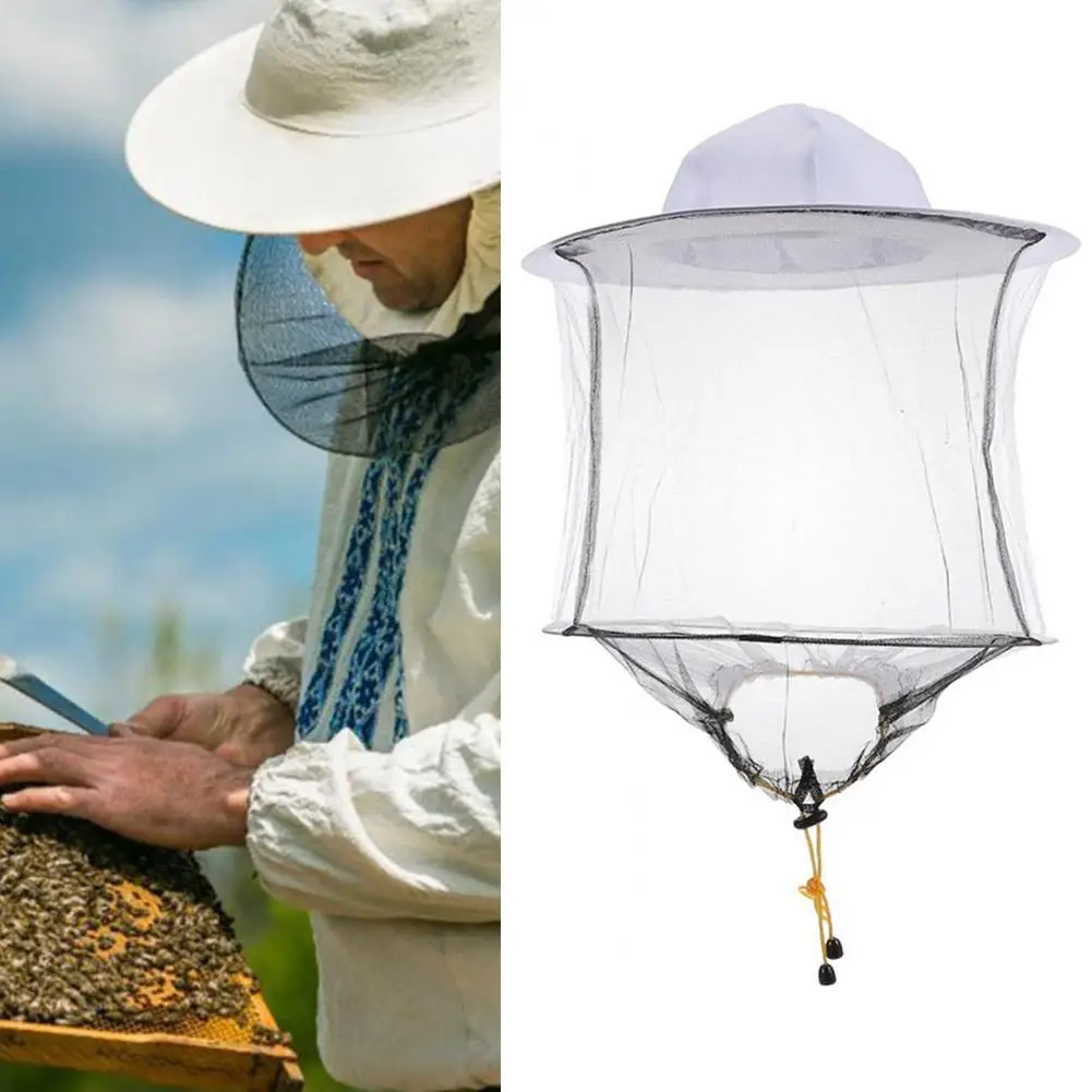 Beekeeping Tool White Bee Cap Bee Proof Cap Beekeeping Tool Foldable Easy Store For Camp Out Prevent All Kinds Flying Insec M3D7