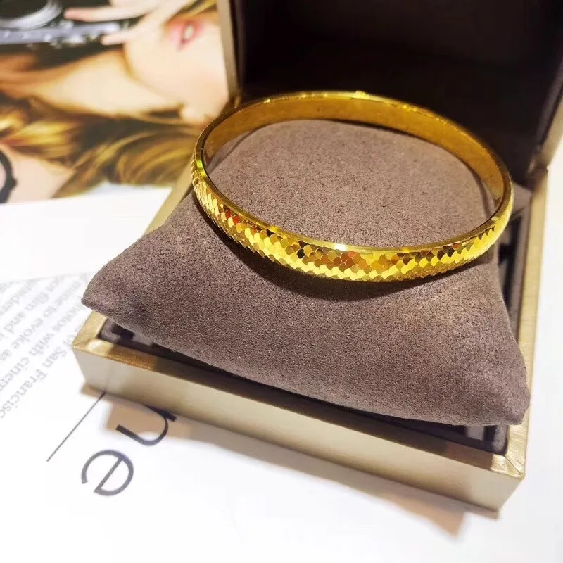 قسط الذهب 9999 مقياس السمك سوار المرأة الذهب مخزن...