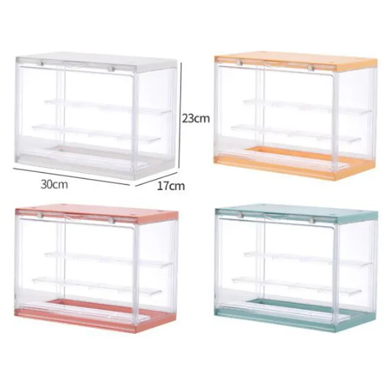 

Hand-made blind box storage display cabinet transparent dust-proof thickened three-dimensional stackable doll swing cabinet