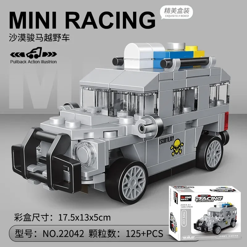 Racing Car & Vehicle Building Block Set