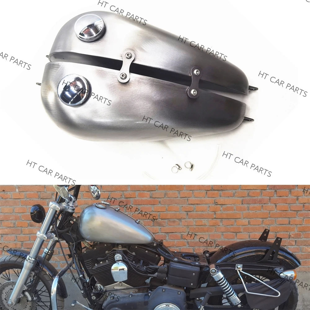 

Винтажный топливный бак для мотоцикла, бензиновый бак в стиле ретро для Harley Dyna 1999-2003 14L, ручная работа, для мотоцикла, бензиновый бак