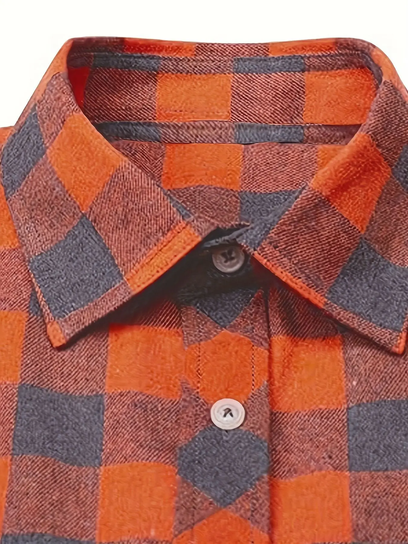 قميص رجالي كاروهات للربيع والخريف بأكمام طويلة من الفلانيل، قميص عصري من مزيج القطن، قميص كاجوال للشارع والأنشطة الخارجية