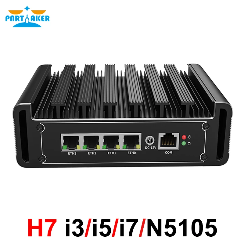 pfSense Firewall i7 1165G7 i5 1135G7 N5105 4x Intel i225 2.5G LAN 2xDDR4 NVMe Industrial Fanless Mini PC 4xUSB HDMI2.0 OPNsense fanless mini pc intel i225 2 5g soft router intel celeron n5105 2xddr4 nvme 4 lan hdmi dp pfsense opnsense firewall vpn server