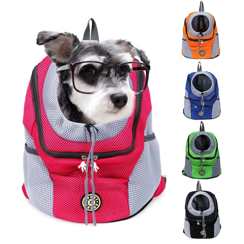 Pet Backpack VIP Portable Dog Travel Backpack Breathable Mesh Cat Puppy Double Shoulder Carrier Bag for Pet Dogs Outdoor