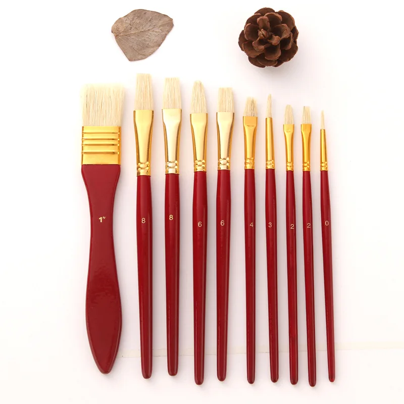 Brushes Acrylic Paints Art 20 Pcs  Paint Brushes Acrylic Painting - 20pcs  Paint - Aliexpress