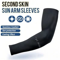 3 paires de manchons en soie glacée unisexe, manchons de bras de Protection solaire d'été adaptés à l'équitation en plein air, à la conduite et à la pêche 2