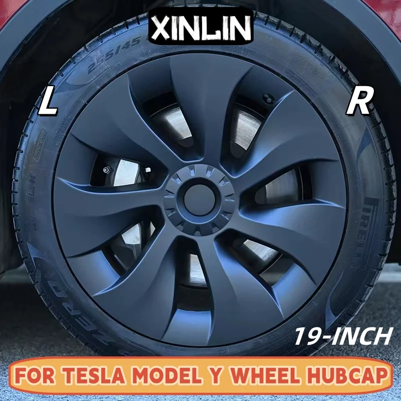 4PCS HubCap 19 Inch Wheel Caps Automobile Performance Replacement Hub Cap Full Rim Cover Accessories For Tesla Model Y -