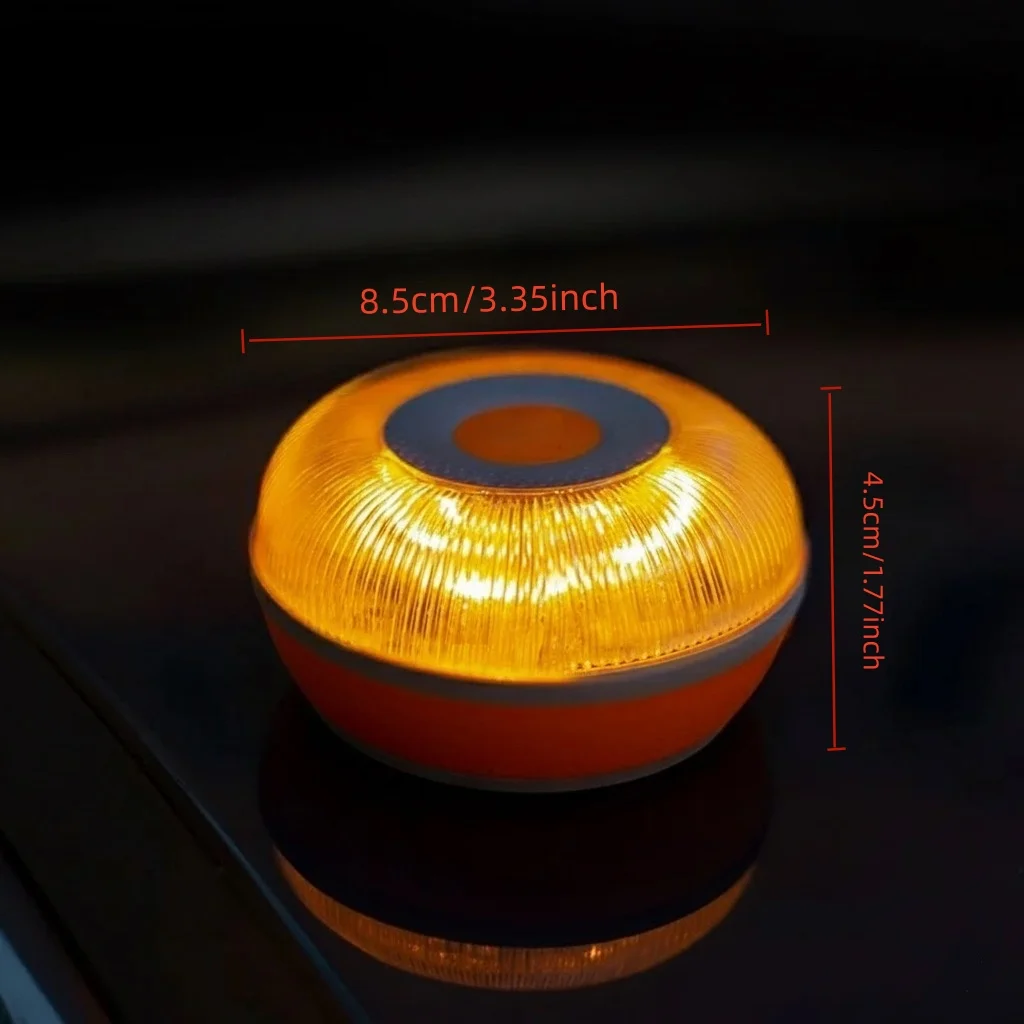 V16 Spain Flashing LED Emergency Light USB Rechargeable Magnetic Induction Auto Strobe Flashing Warning Light Help Flash Safety