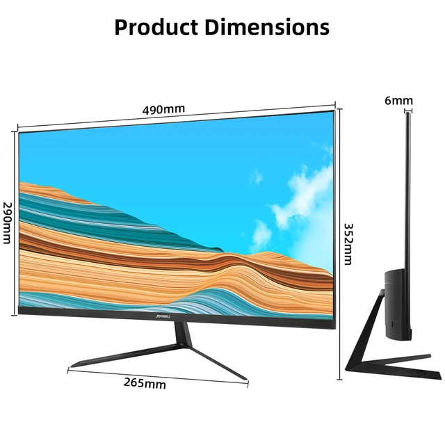 Monitor de ordenador de escritorio HD, pantalla LCD de 19 pulgadas,  1400X900, Panel plano, compatible con HDMI, para ordenador portátil -  AliExpress