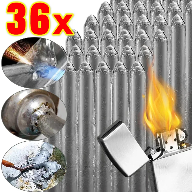 Low Temperature Easy Melt Aluminum Universal Welding Rods Cored Wire Rod Solder No Need Solder Powder Weld Bar Repairing Kits