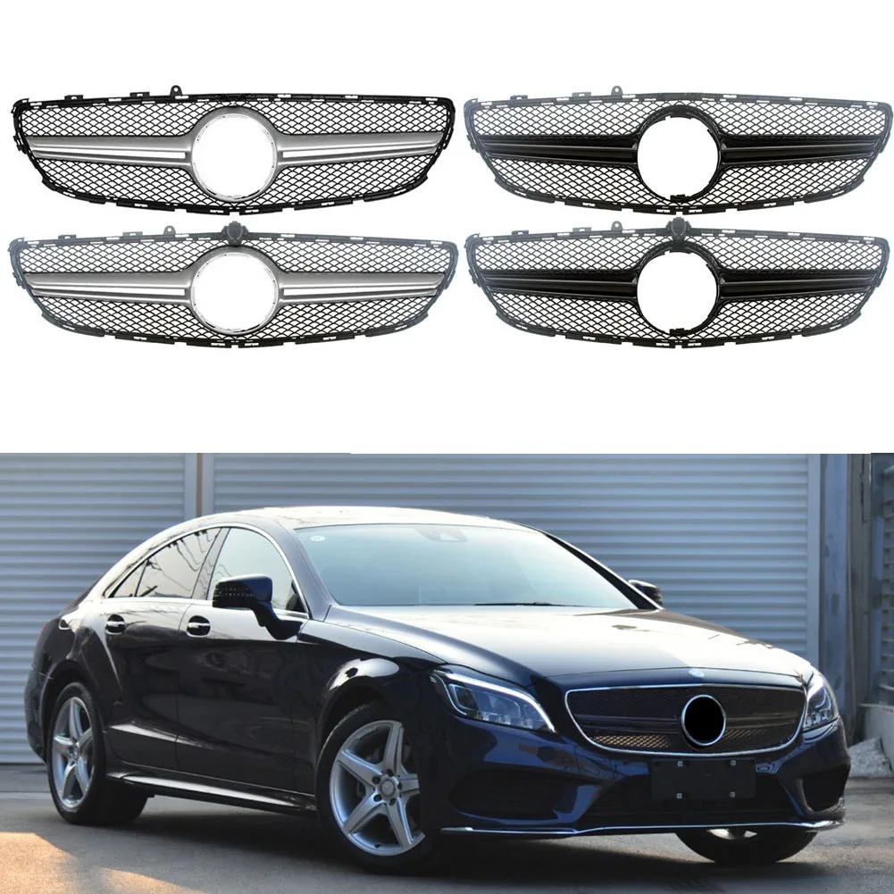 

Bumper Grille Front Racing Billet Upper Grill Cover For Mercedes-Benz CLS Class W218 CLS350 CLS400 CLS500 CLS550 AMG 2015-2018