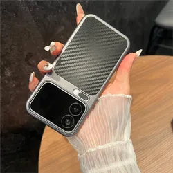 Luxury Carbon Fiber Pattern Magnetic Case with Wireless Charging Capability for Xiaomi 17 Max (Dark Grey)