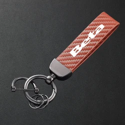 Carbon Fiber Enduro Motorcycle Keychain (Brown)