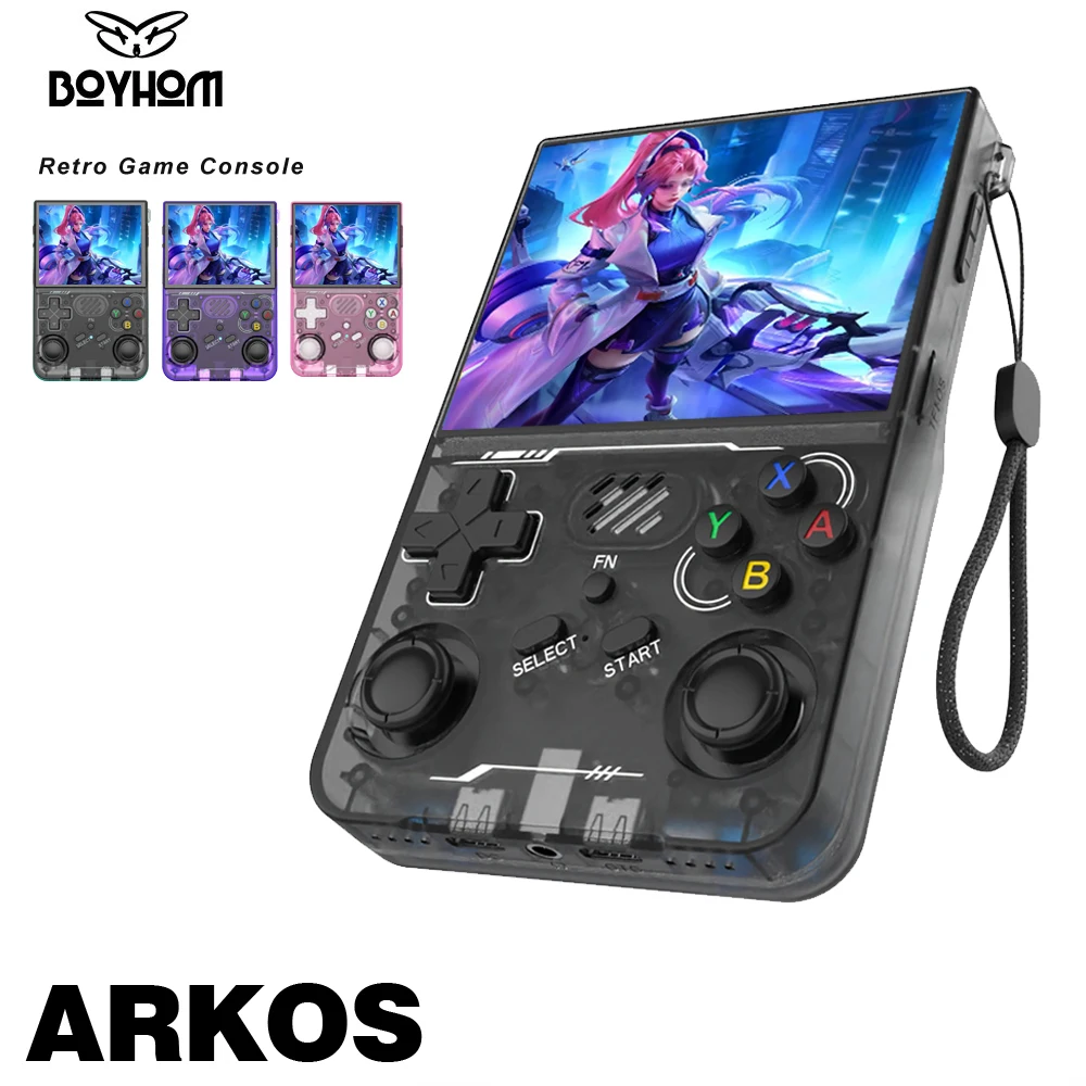 BOYHOM Hand-held Consoles Video Games 3.5-inch IPS 640*480 Screen Retro Game Player bult-in wifi game - 2