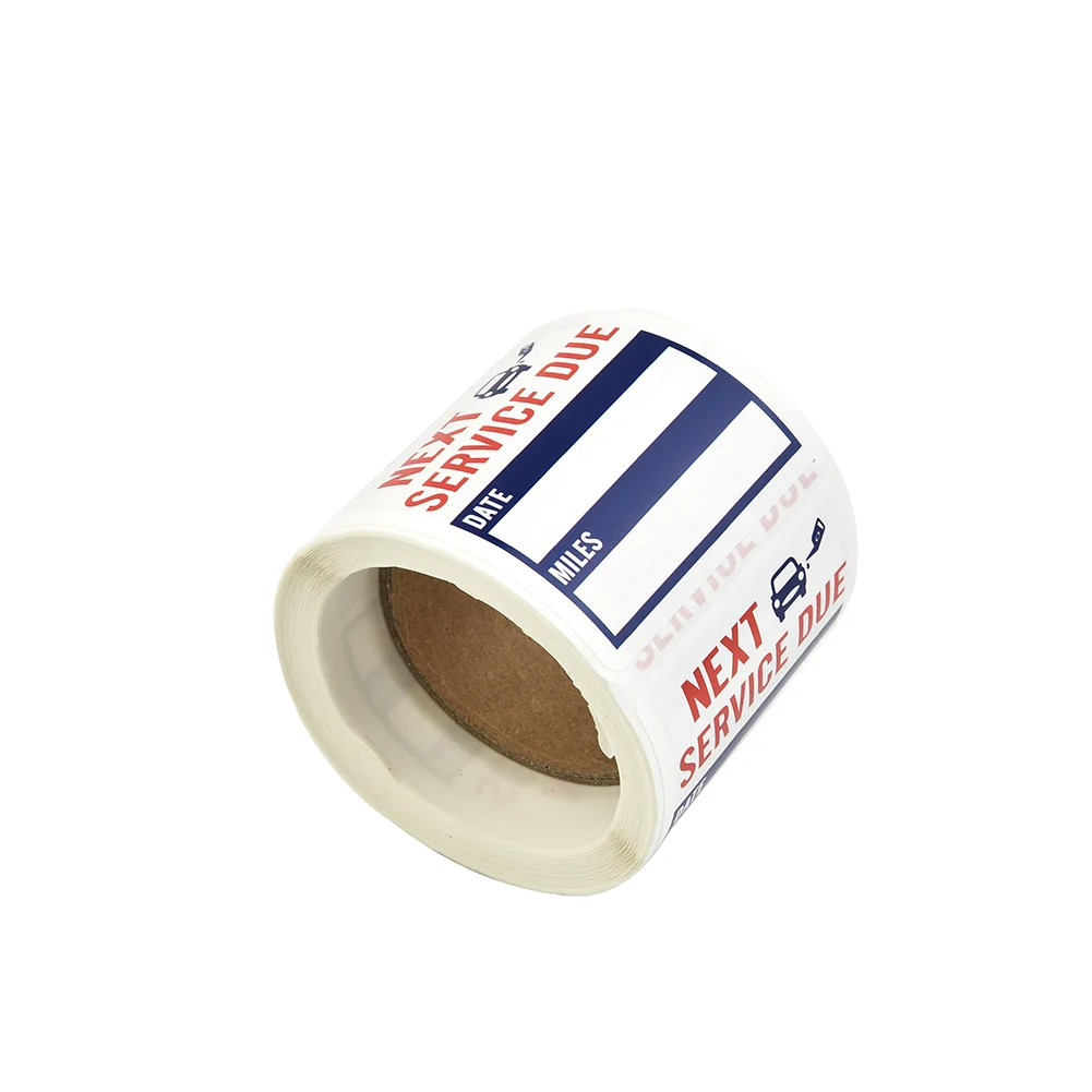 

150PCS Oil Change Service Reminder Stickers Clear Windo Lite Sticker Pack 2*2inch High Quality Automotive Tools Parts