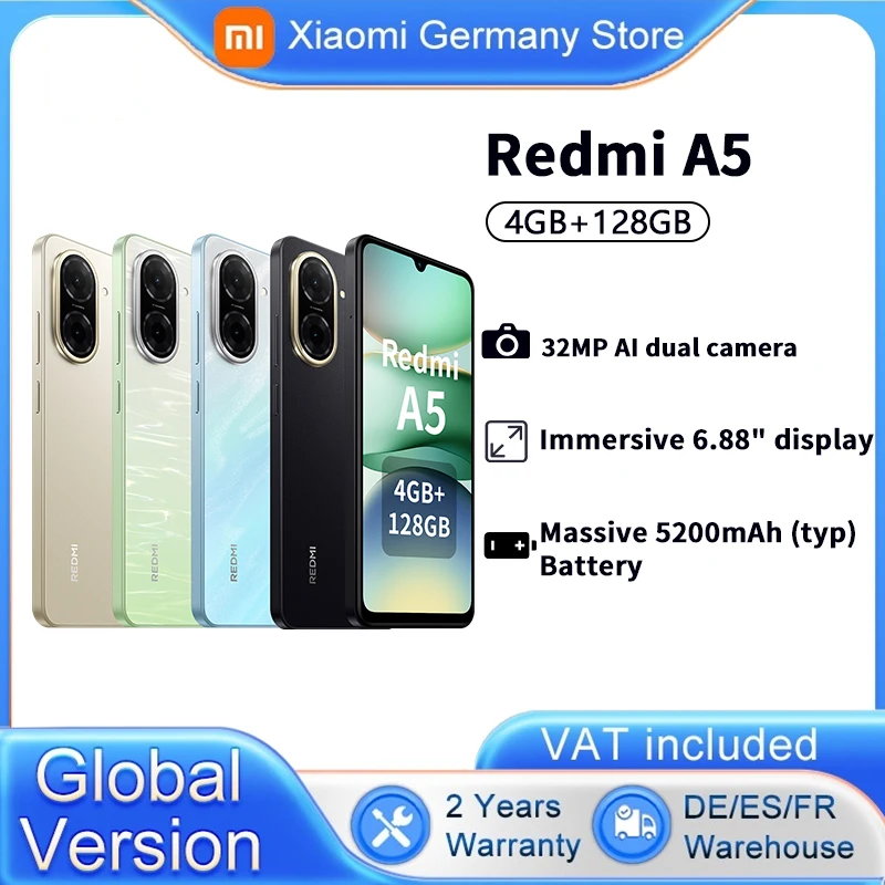 新品Xiaomi Redmi A5 32MP AIデュアルカメラ Amazon.com: Xiaomi Redmi A5 4G LTE (for Tmobile Tello