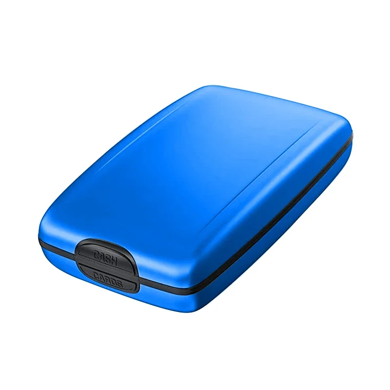 Aluminum Metal Anti-Scan Credit Blocking Wallet Business Card Protection Holder Case Purses Aluminum Credit Card Case