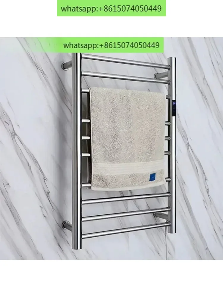 

ECHOME Electric Towel Warmer Rail Heated Rack 304 Stainless Steel Bathroom Temperature&Time Control Smart 110V/220V Towel Warmer