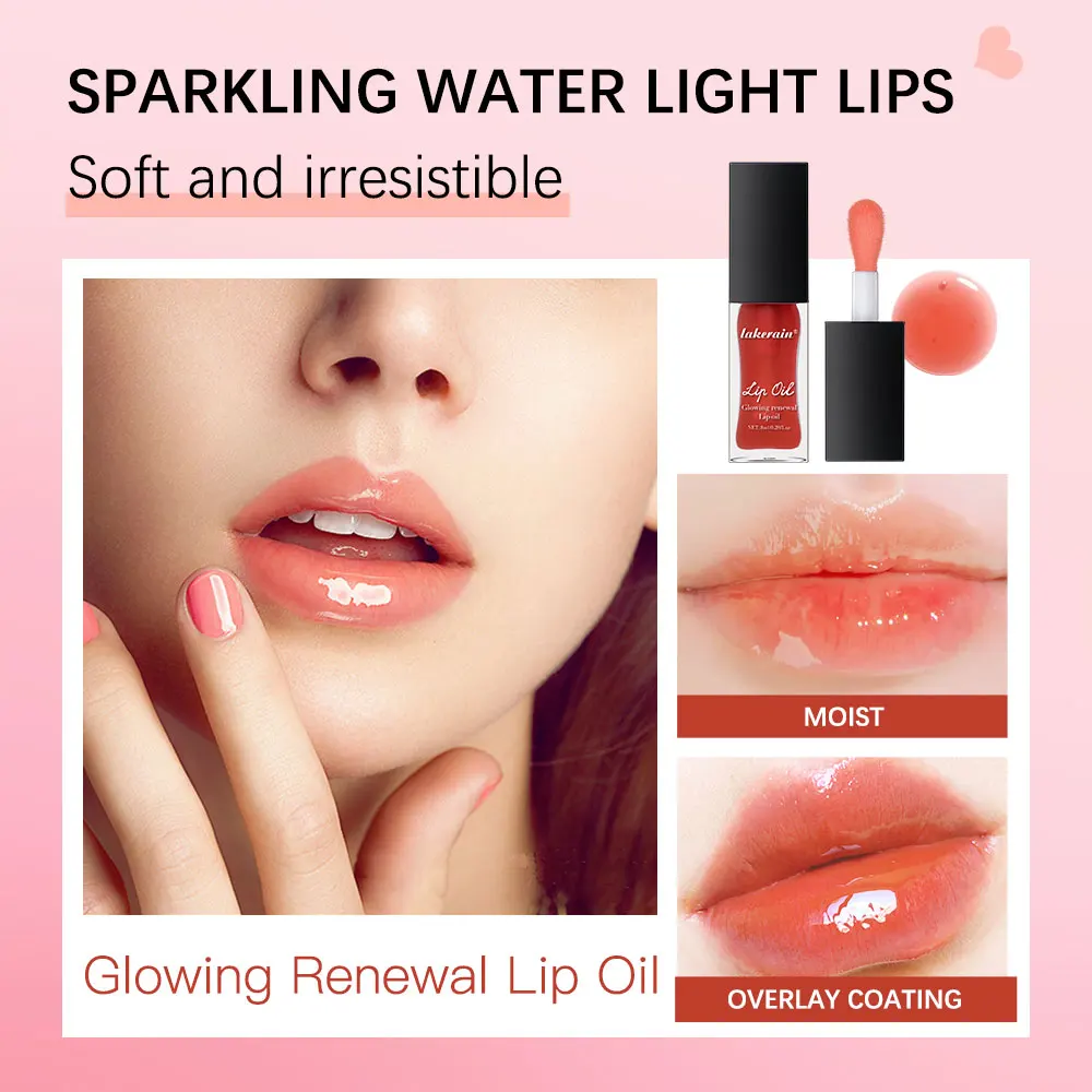 Radiant Pink Lip Oil Gloss - Moisturizing & Nourishing Jelly