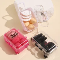 Mini Suitcase Makeup Sponge Portable Finger Makeup Egg Small Concealer Makeup Puff Dry And Wet Cosmetic Sponge Beauty Tool 2