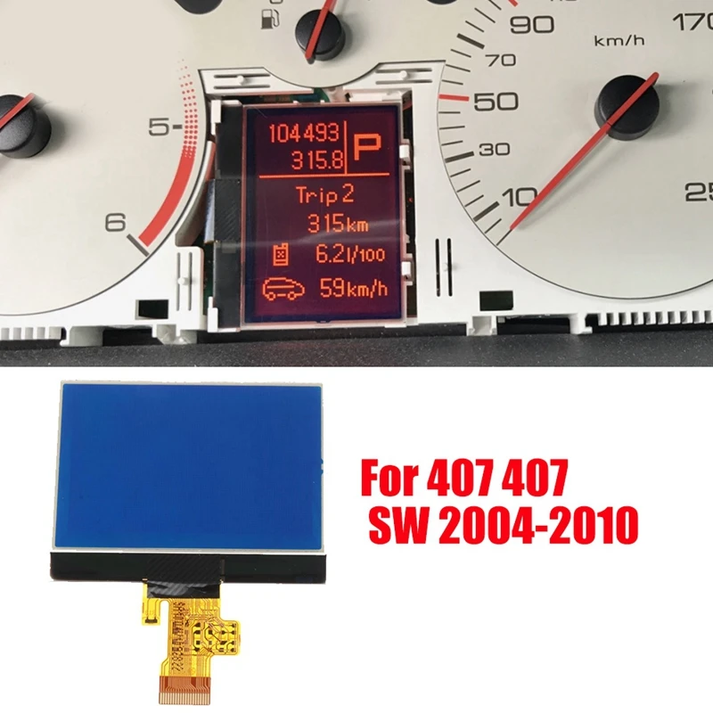

Car Dashboard Cluster LCD Display For Peugeot 407 407SW 407 Coupe 2004-2010 Instrument Screen Pixel Repair A2C53119649 Parts