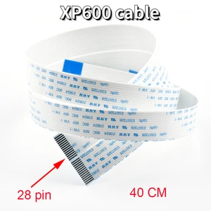 10PCS Printer head cable for Epson XP600 TX800 eco solvent UV plotter printhead 28 pin FFC flex flat cable 28pins 28p 40cm 60cm