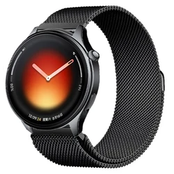 Sleek Stainless Steel Milanese Strap - 22/20mm Metal Band, Color 2 - OPPO Watch X2 - S (Black)
