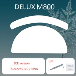 1 Set Or 2 Sets Mouse Skates For DELUX M800 Pro Control Speed Mouse Feet ICE Version Thickness 0.75mm Mice Glides