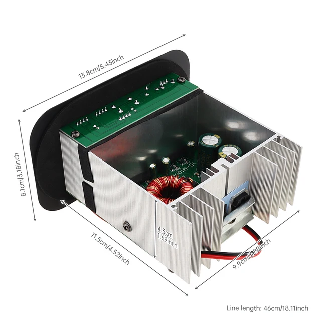 Scheda Amplificatore Auto 600W | Per Subwoofer | 12V | In Alluminio | Alta Potenza - Foto 11