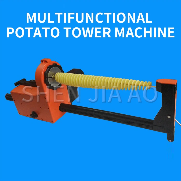 Description Picture 3 of itemElectric Spiral Potato Slicers Multifunctional automatic tensile spin-cut potato tower machine 220V 90W