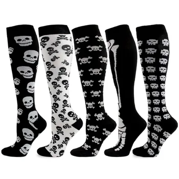 Halloween Skull Compression Socks 1