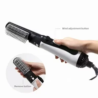 Sèche-cheveux et brosse à Air chaud professionnel ionique négatif en céramique volumateur Styler léger une étape brosse à soufflage outil de coiffure 4