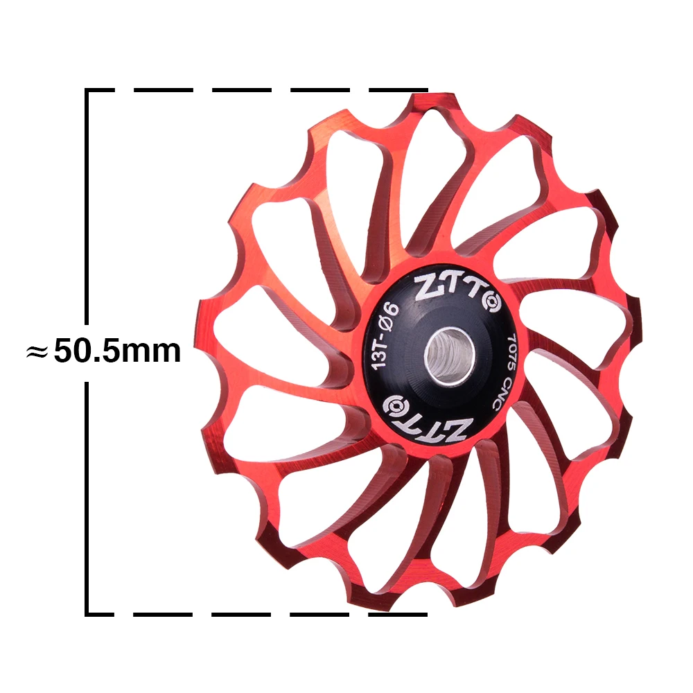 ZTTO Ceramic Bearing CNC Bicycle Jockey Wheel Pulley