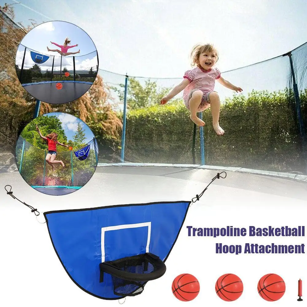 

Standard Basketball Net Trampoline Basketball Rack Basketball Hoop Attachment Basketball Hoop Net Attachment For Kids Plays H2U2