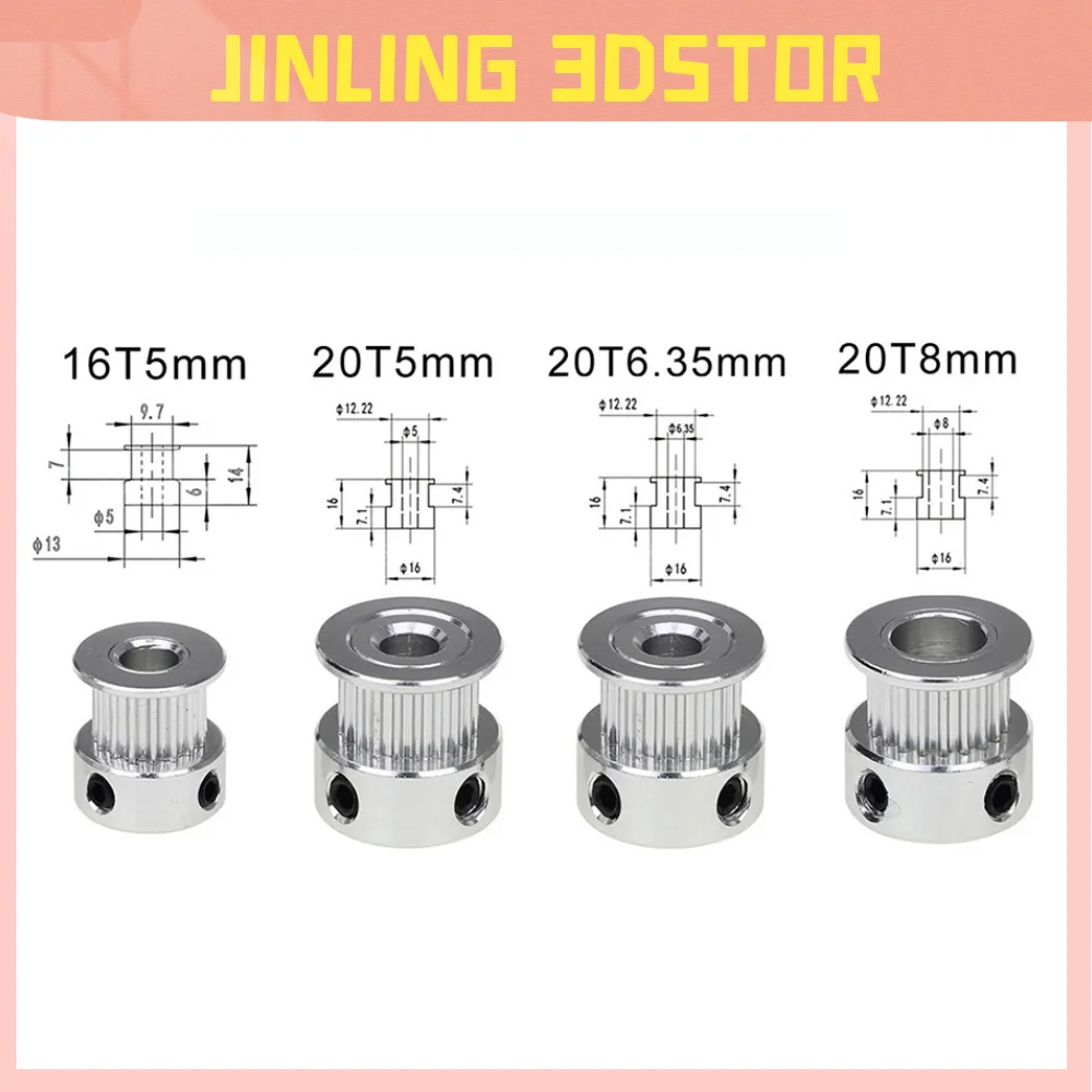 GT2 Zahnriemenscheibe 120 Zähne - Aluminium Für 3D-Drucker & CNC