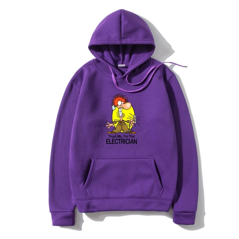 

Hoodi Funny Pullover for man novelty SPARKY electrician new work Hoody joke gifts gifts funny Fleece Casual Warm Hoody