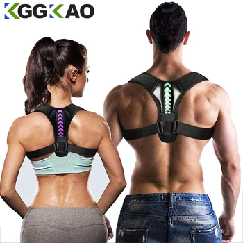 Adjustable Back Shoulder Posture Corrector Belt Clavicle Spine Support Reshape Your Body Home Office Sport Upper Back Neck Brace 1