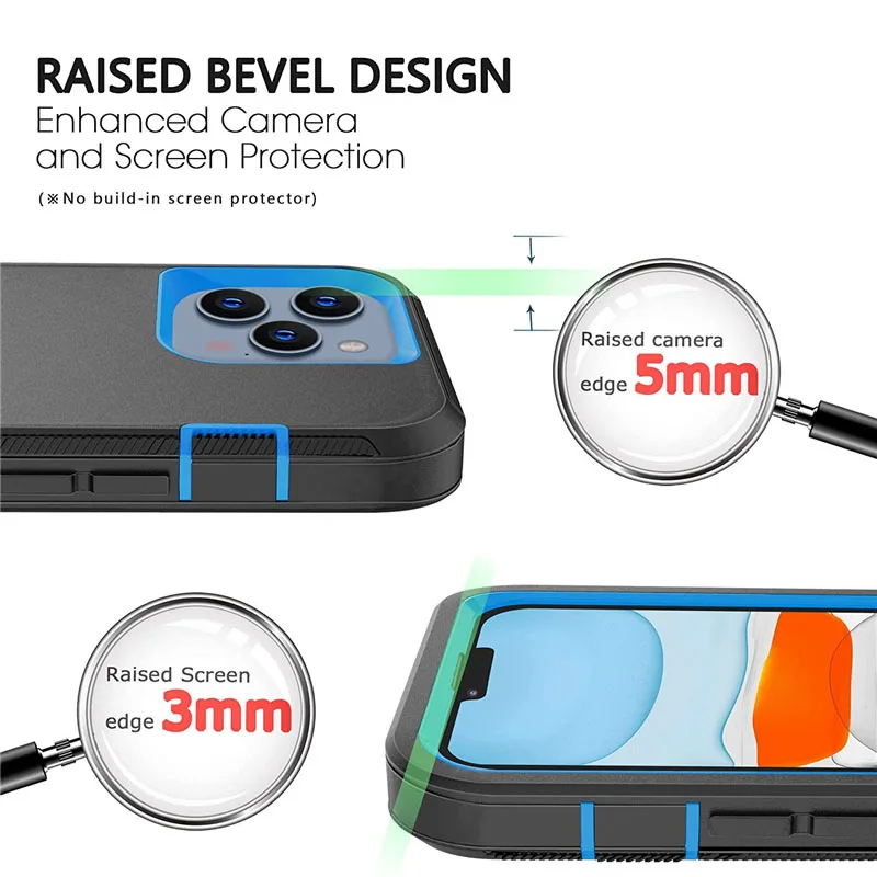 Ultimate Shockproof Hybrid Defender Phone Case - Heavy-Duty Protection Cover
