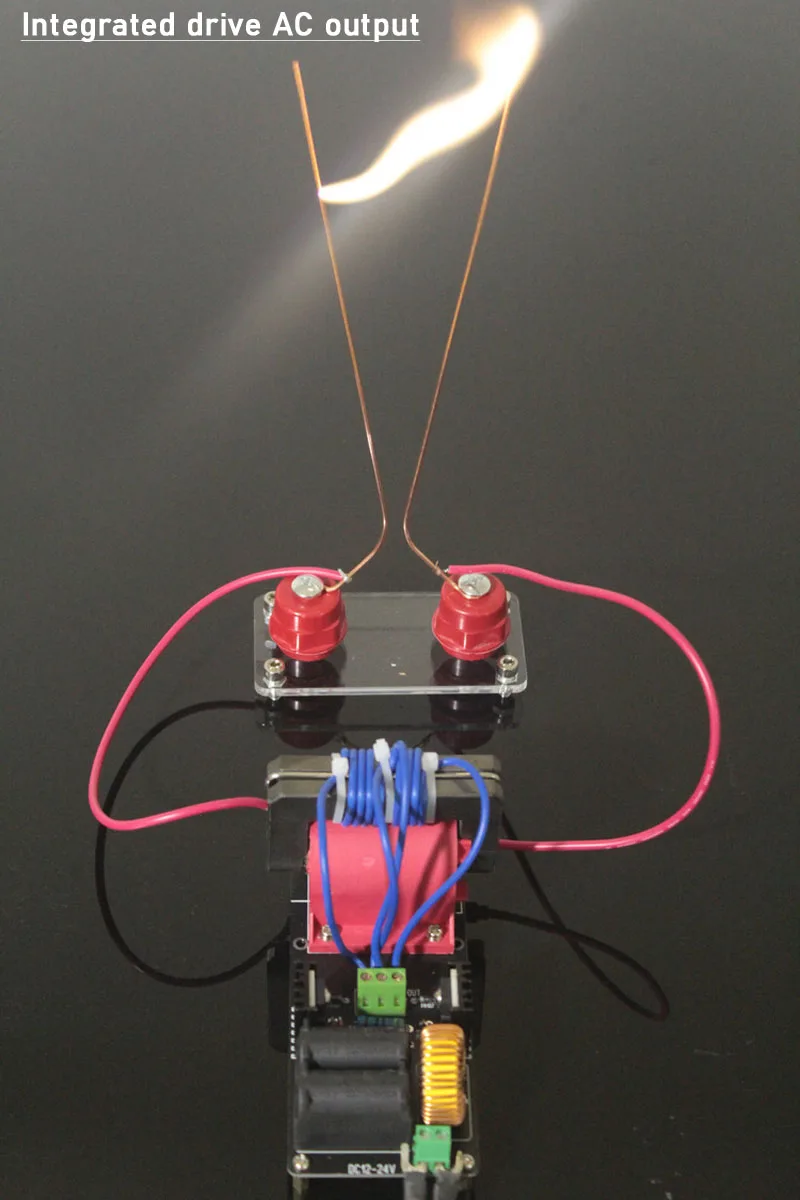 bobina de Tesla DIY, experimento físico do