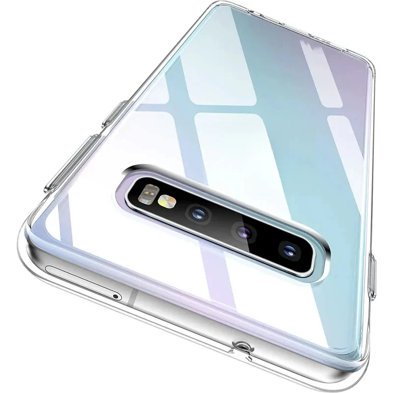 Clear Thin Frame Bumper Silicone Back Cover - Antiskid and Durable Phone Case