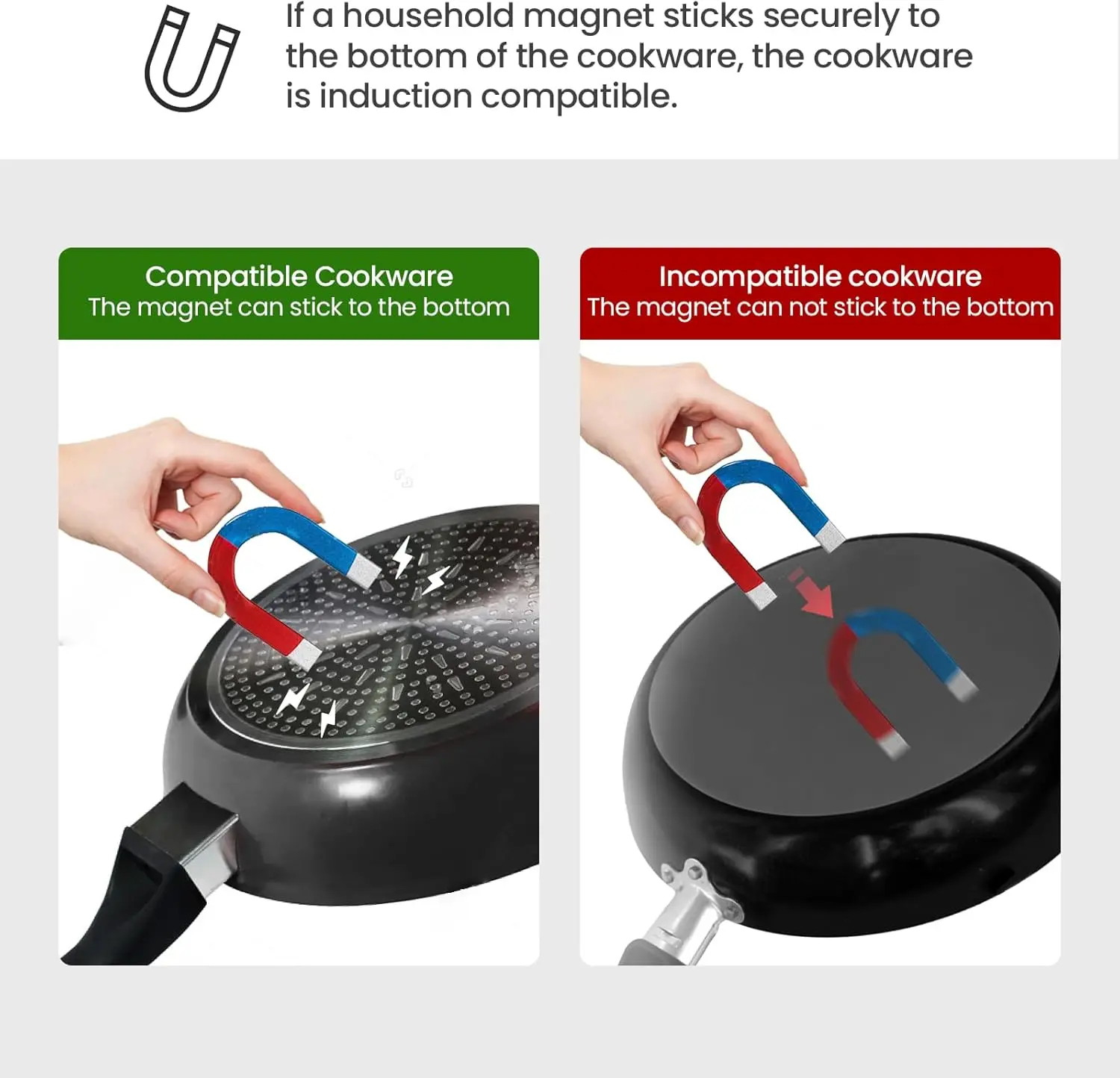 Portable Induction Cooktop 1500W with Grill Pan & Rack, Sensor Touch Hot Plate for Countertop, 6 Temp Levels, Auto Shut-Off