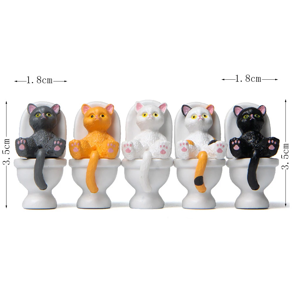 Cat Resin Figure Dollhouse Landscape Accessories Fairy Garden Miniatures Desktop Ornament ornament crafts,miniature ornament,cat figurine decoration,resin ornaments,cat figurines,resin crafts accessories,miniature figurines,resin crafts