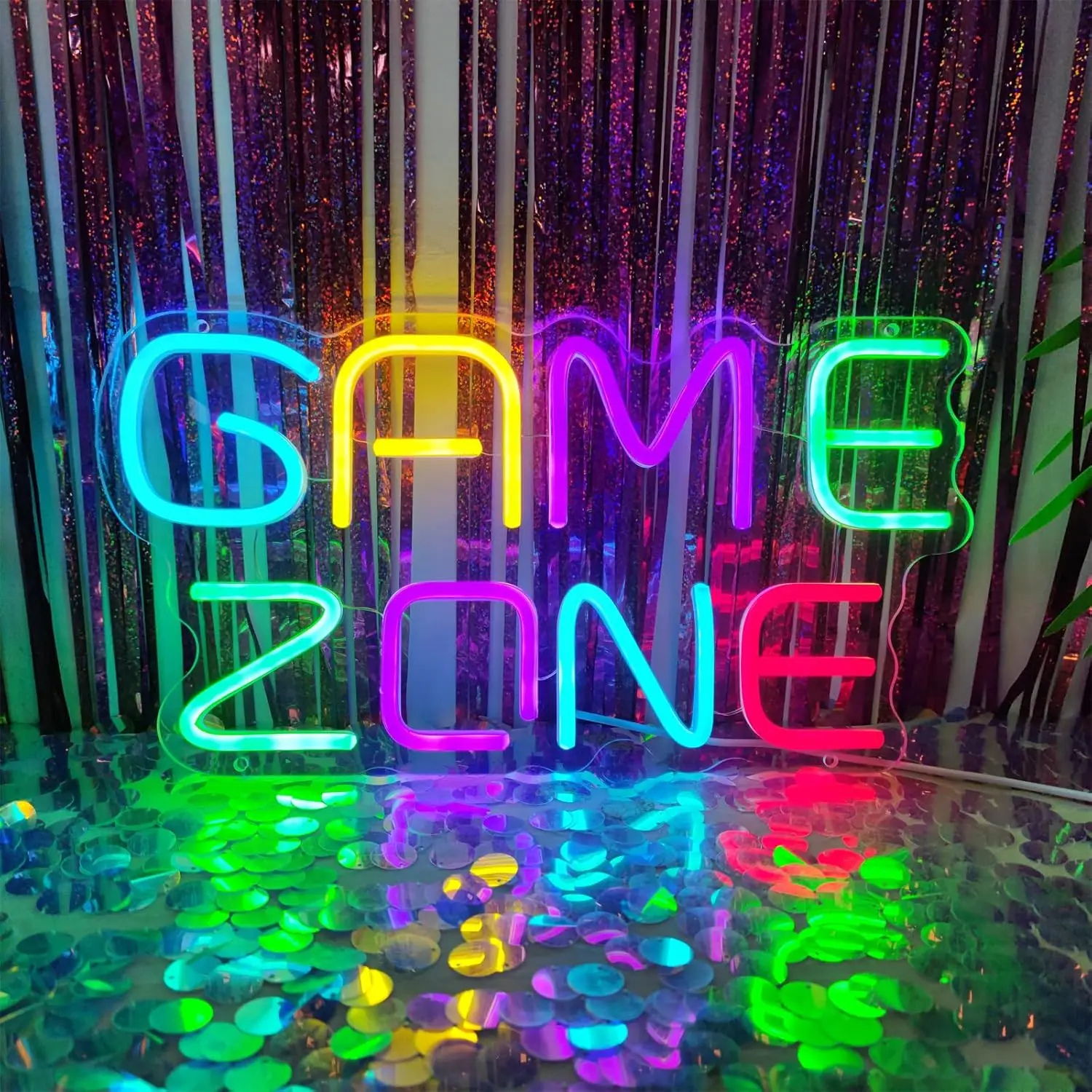 Insegna Al Neon LED 'I Can Only Finish This Game' Per Stanza Da Gioco - Luce Da Parete Regolabile Con Alimentazione USB - Blu, 40x26cm
