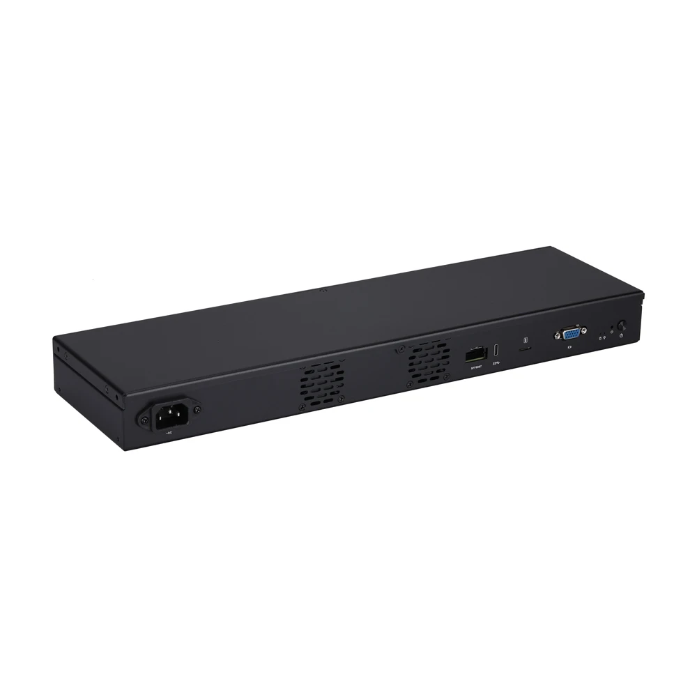 Qotom 미니 PC Q20342G9-1U Atom C3808 AES-NI NIC SFP+ 컴퓨터