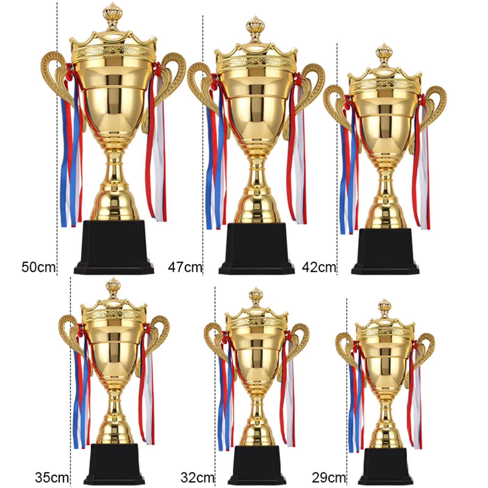 Trophy Cup Winner Carnival Tournaments Metal Competitions Award Cup Props for Football Soccer Baseball Sports Championships