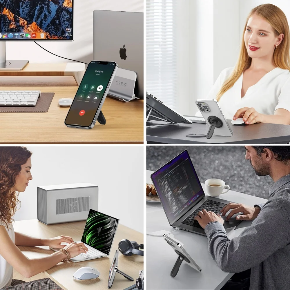 For Magsafe Magnetic Phone Holder 360° Rotating Detachable Decompression Holder Phone