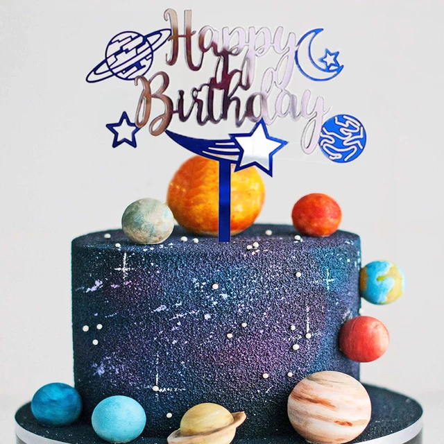 Cool Galaxy cake for a space themed party. : r/Baking