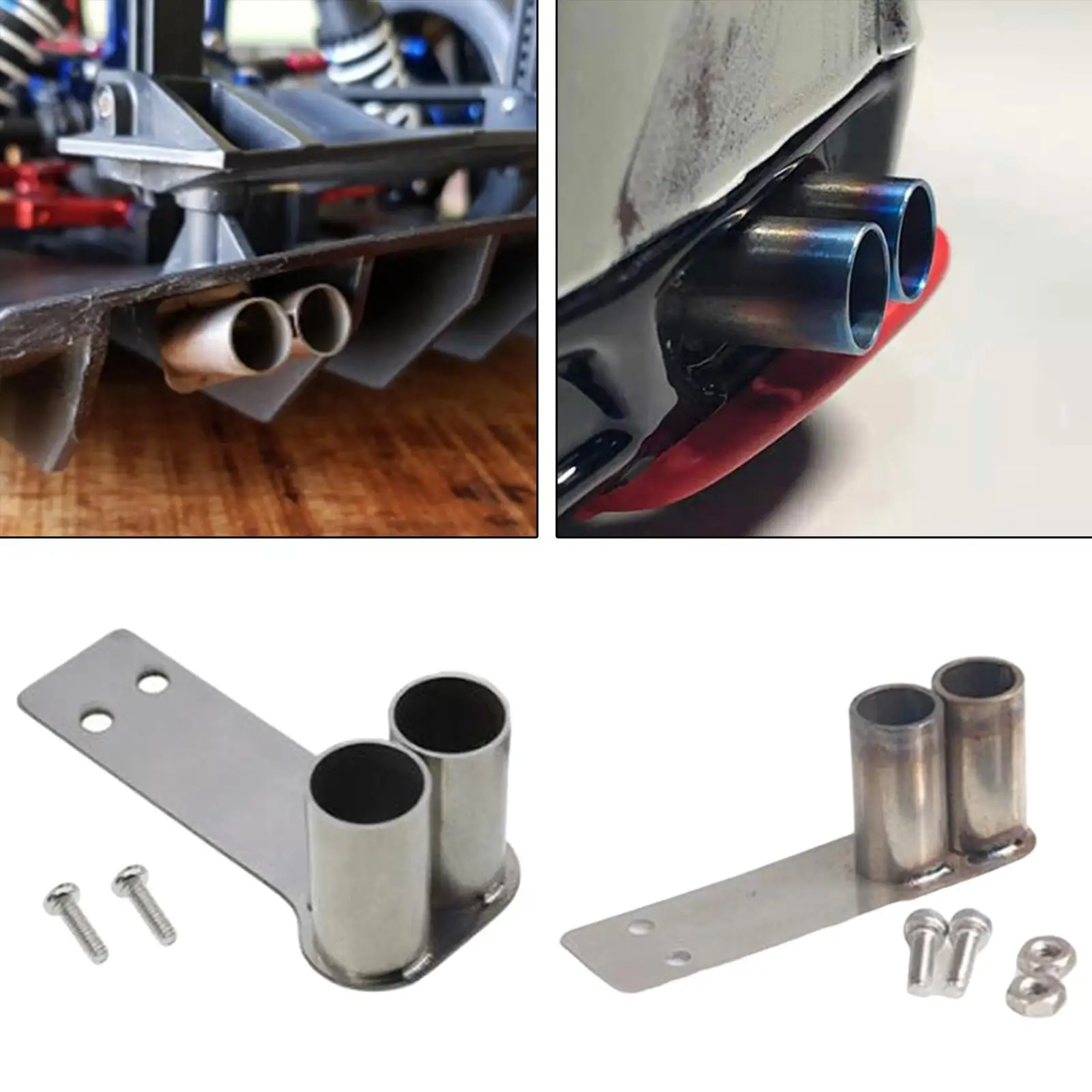 1/10 Scale Rc Car Exhaust Pipe Metal Tail Throat Drifts Car Truck