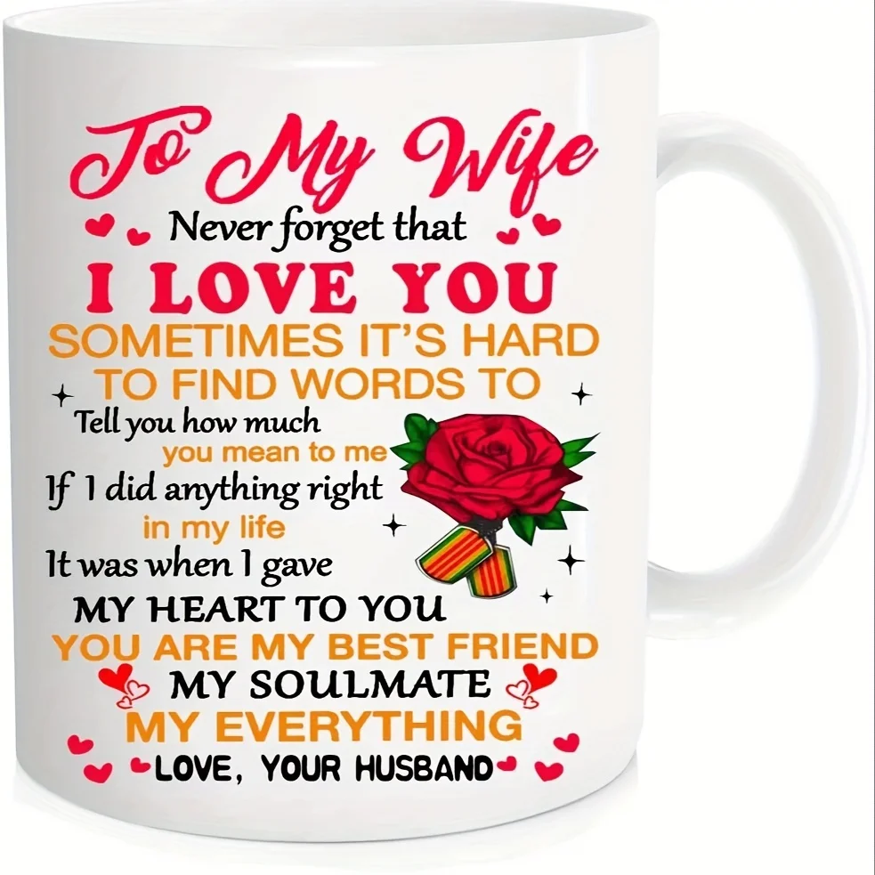 

11OZ Gift From Wife, Anniversary Gift, Wedding Gifts, Wife Lover Gift, Birthday Gifts